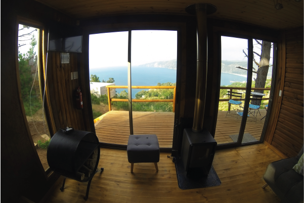 cabaña frente al mar valparaiso v region laguna verde